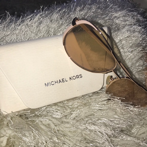 Michael Kors Accessories - Rose gold Michael Kors aviator sunglasses !!!!